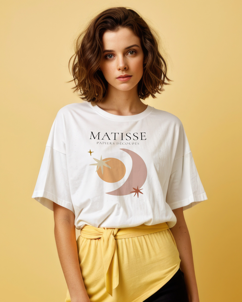 Camiseta blanca manga corta Media Luna Matisse