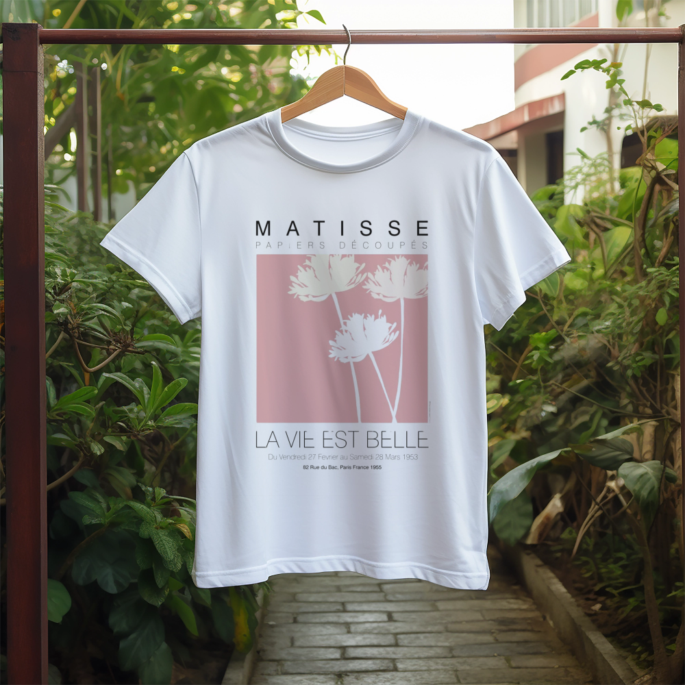 Weißes T-Shirt La Vie es Bella Matisse