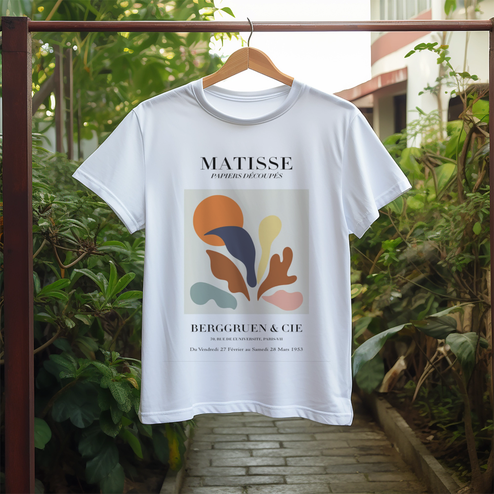 Camiseta blanca estampado Matisse