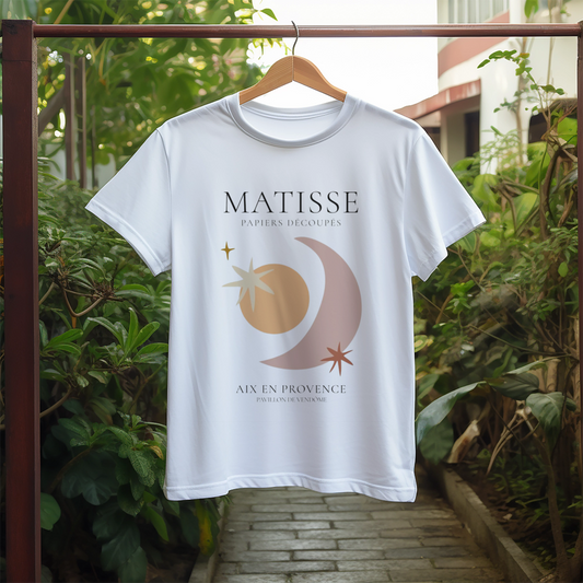 Camiseta blanca manga corta Media Luna Matisse